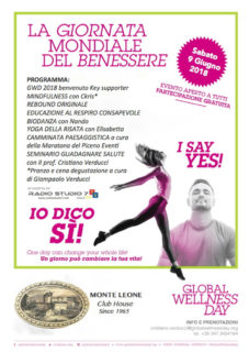 Giornata Mondiale del Benessere - evento a Monteleone di Fermo - locandina