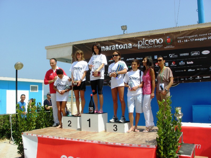 Maratona del Piceno 2009 podio femminile Marija Vrajic