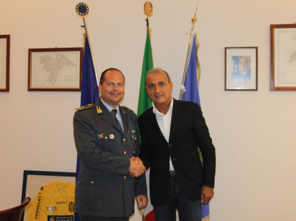 Maggiore Roberto Tullo e Presidente Fabrizio Cesetti