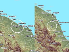 Scosse di terremoto a Senigallia e Monte Vidon Corrado