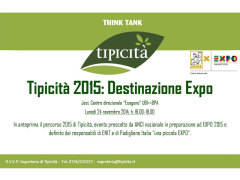 Tipicità 2015 - Destinazione EXPO: incontro a Jesi