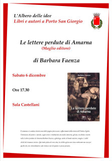 Presentazione libro Roberta Faenza a Porto San Giorgio