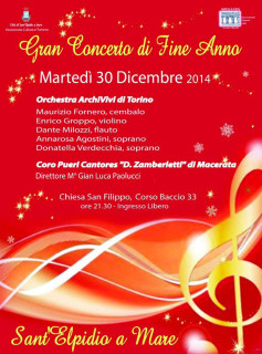 Gran Concerto di Fine Anno a Sant'Elpidio a Mare - locandina