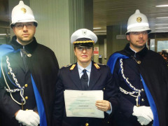 Serenella Ciarrocchi, premiata alla Giornata della Polizia Locale