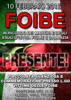 Giornata del Ricordo 2015 a Fermo - volantino