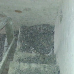 Degrado e sporcizia nella Torre Merlata di Porto San Giorgio