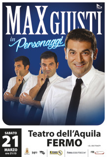 Max Giusti a Fermo con Personaggi 2015 - locandina