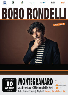 Bobo Rondelli in concerto a Montegranaro - locandina