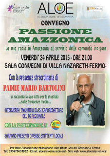Incontro a Fermo con Padre Mario Bartolini - locandina