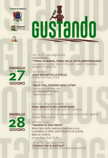 Gustando, 27-28 giugno 2015 a Smerillo - locandina