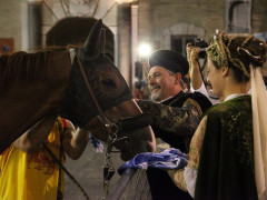 Un momento della Cavalcata dell'Assunta a Fermo