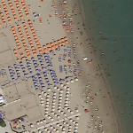 Veduta aerea della spiaggia di Porto San Giorgio