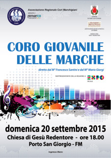 Coro Giovanile delle Marche a Porto San Giorgio - locandina