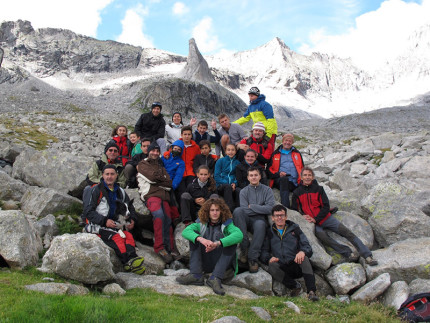 I giovani del CAI di Fermo in val Masino