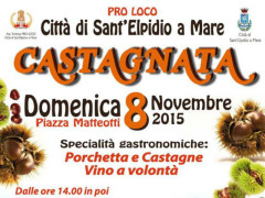Castagnata in piazza a Sant'Elpidio a Mare