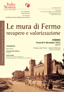 Le mura di Fermo recupero e valorizzazione - incontro il 4 dicembre 2015