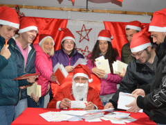 Babbo Nataleal lavoro a Sant'Elpidio a Mare