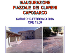 Inaugurazione piazzale dei Clareni a Capodarco di Fermo