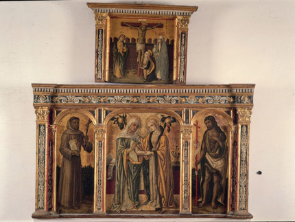 Visitazione della Vergine - trittico di Vittore Crivelli