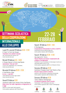 Settimana della cooperazione internazionale 2016 - locandina