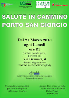 Salute in cammino - Porto San Giorgio - locandina