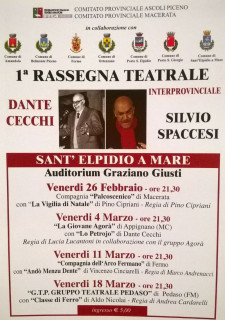 Rassegna di teatro dialettale nel fermano - locandina