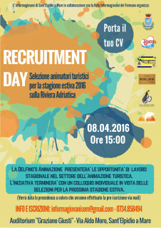 Recruitment day a Sant'Elpidio a Mare - locandina