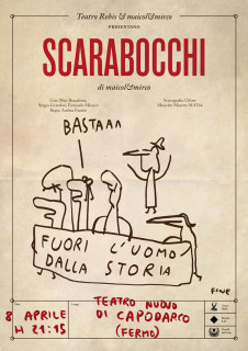 Scarabocchi al teatro Nuovo di Capodarco di Fermo - locandina