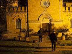 Fermo, ordigno davanti all'abbazia di San Marco alle Paludi