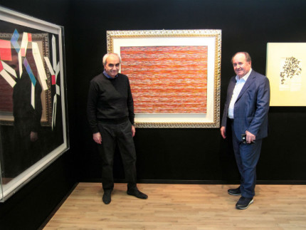 Roberto Botticelli e Germano Ercoli alla mostra Bianco Italiano e...
