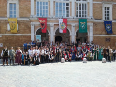 Gli arcieri in piazza a Sant'Elpidio a Mare
