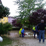 Maltempo: allagamenti a Servigliano - foto da Facebook