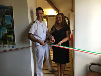 Taglio del nastro per l'infopoint della Guardia Costiera a Porto Sant'Elpidio