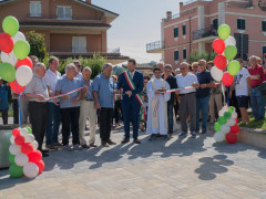 Nuova piazza Bivio Cascinare: taglio del nastro