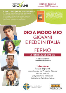 Presentazione libro Dio a modo mio a Fermo - locandina