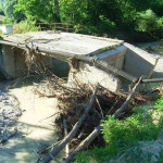 Ponte crollato Ete Vivo in zona Belmonte