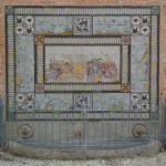 Fontana in maiolica di Villa Vitali a Fermo