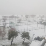 Neve a Lido San Tommaso Tre Archi di Fermo - foto da Facebook