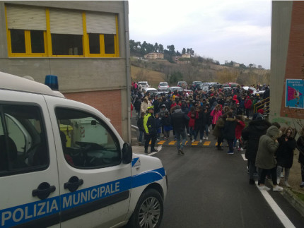 Evacuazione scuola Bacci Sant'Elpidio a Mare