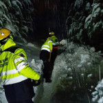 Volontari della Protezione Civile impegnati a Montelparo