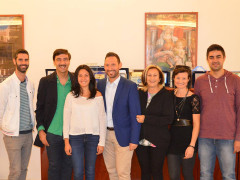 Associazione La Grù con il sindaco di Sant'Elpidio a Mare Terrenzi