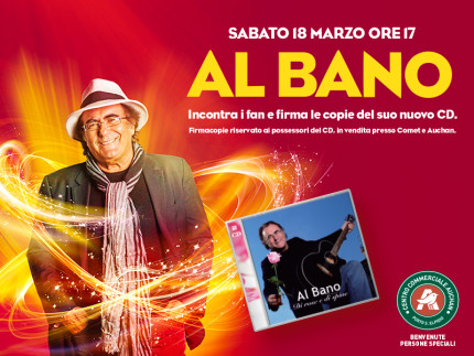 Al Bano ospite al Centro Commerciale Auchan Porto S.Elpidio