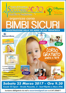 Manovre disostruzione pediatrica, un incontro formativo - locandina