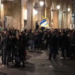 Festa in piazza del Popolo per la promozione della Fermana