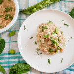 Risotto fave pecorino e menta