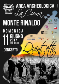 Concerto domenica 11 giugno all'Area Archeologica La Cuma di Monte Rinaldo - locandina