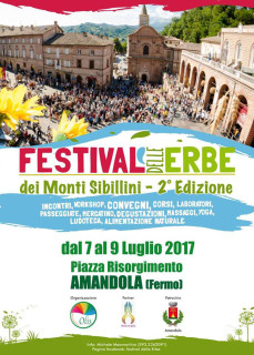Festival delle Erbe 2017 ad Amandola - locandina