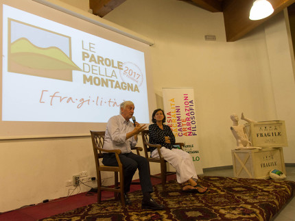 Piero Badaloni a Smerillo per il festival Le Parole della Montagna