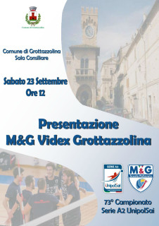 Presentazione M&G Videx Grottazzolina 2017/18 - locandina