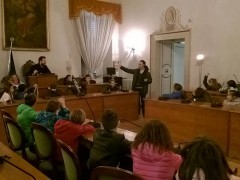 Alunni della scuola primaria in visita nel Municipio di Sant'Elpidio a Mare